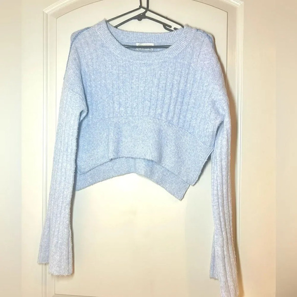 Urban Outfitters BDG Cardigan Sweater Wide Sleeves Blue Size Small - Picture 2 of 7